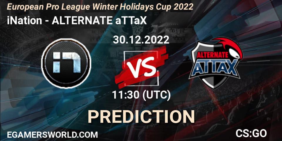 Prognose für das Spiel iNation VS ALTERNATE aTTaX. 30.12.2022 at 11:30. Counter-Strike (CS2) - European Pro League Winter Holidays Cup 2022