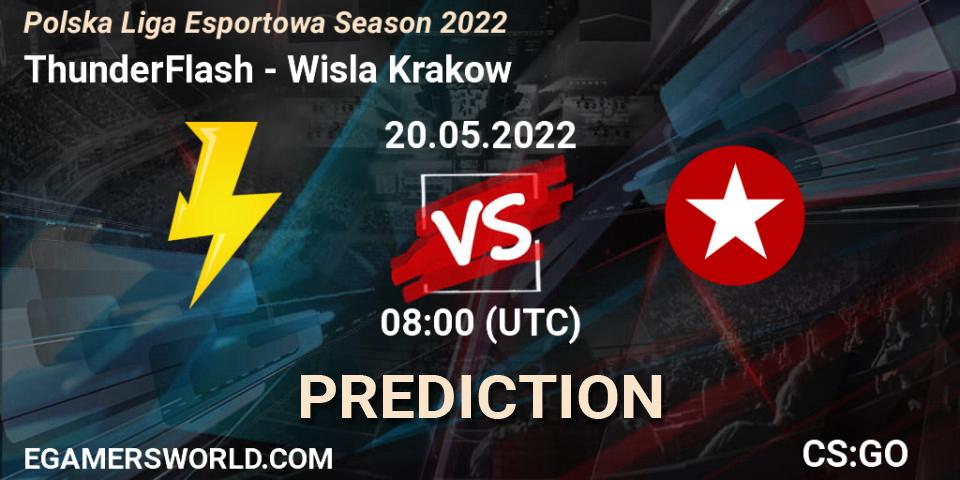 Prognose für das Spiel ThunderFlash VS Wisla Krakow. 20.05.22. CS2 (CS:GO) - Polska Liga Esportowa Season 2022
