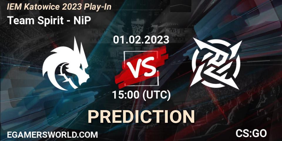 Prognose für das Spiel Team Spirit VS NiP. 01.02.23. CS2 (CS:GO) - IEM Katowice 2023 Play-In