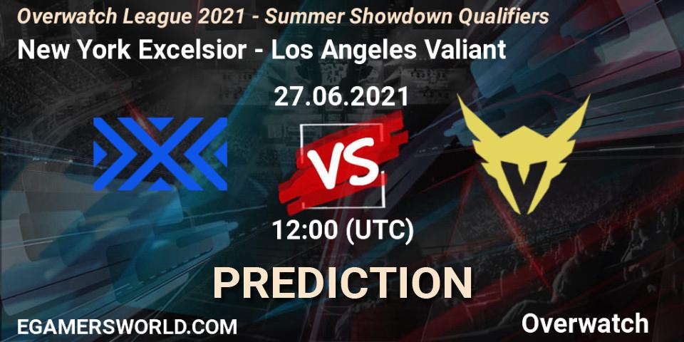 Prognose für das Spiel New York Excelsior VS Los Angeles Valiant. 27.06.2021 at 12:00. Overwatch - Overwatch League 2021 - Summer Showdown Qualifiers