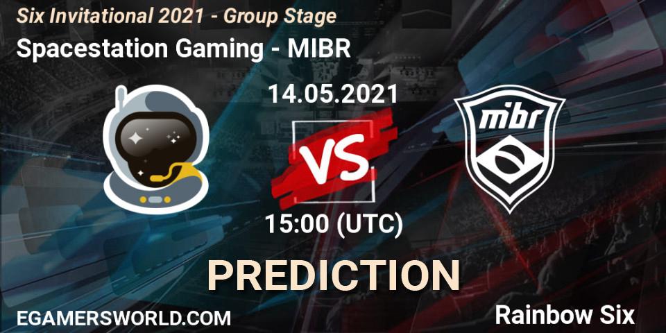 Prognose für das Spiel Spacestation Gaming VS MIBR. 14.05.21. Rainbow Six - Six Invitational 2021 - Group Stage