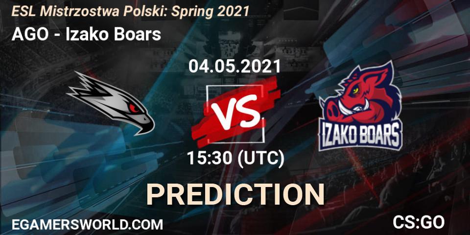 Prognose für das Spiel AGO VS Izako Boars. 04.05.2021 at 15:30. Counter-Strike (CS2) - ESL Mistrzostwa Polski: Spring 2021