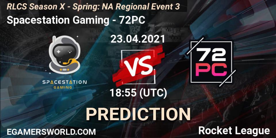Prognose für das Spiel Spacestation Gaming VS 72PC. 23.04.21. Rocket League - RLCS Season X - Spring: NA Regional Event 3