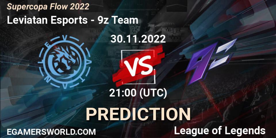 Prognose für das Spiel Leviatan Esports VS 9z Team. 01.12.22. LoL - Supercopa Flow 2022