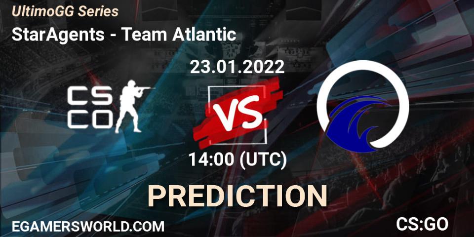 Prognose für das Spiel StarAgents VS Team Atlantic. 23.01.2022 at 14:00. Counter-Strike (CS2) - UltimoGG Series