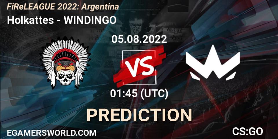 Prognose für das Spiel Holkattes VS WINDINGO. 05.08.2022 at 00:00. Counter-Strike (CS2) - FiReLEAGUE 2022: Argentina