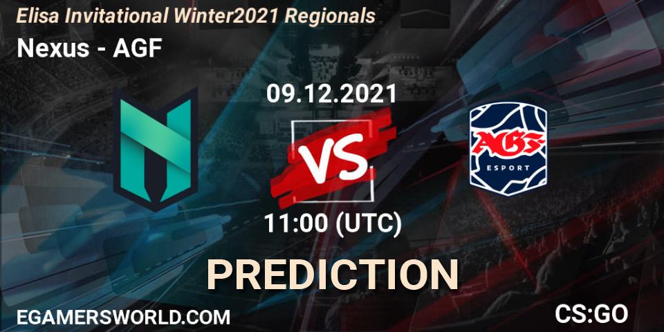Prognose für das Spiel Nexus VS AGF. 09.12.21. CS2 (CS:GO) - Elisa Invitational Winter 2021 Regionals