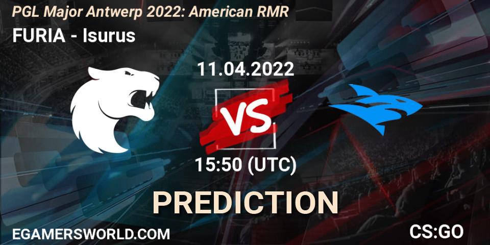 Prognose für das Spiel FURIA VS Isurus. 11.04.22. CS2 (CS:GO) - PGL Major Antwerp 2022: American RMR