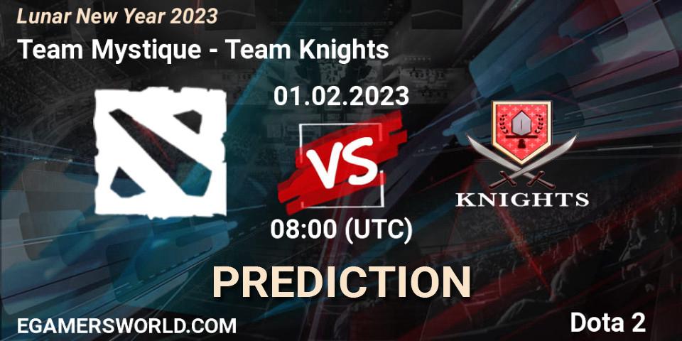 Prognose für das Spiel Team Mystique VS Team Knights. 01.02.23. Dota 2 - Lunar New Year 2023