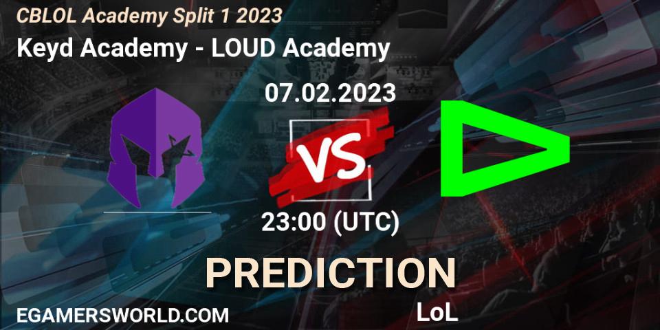 Prognose für das Spiel Keyd Academy VS LOUD Academy. 07.02.2023 at 23:00. LoL - CBLOL Academy Split 1 2023
