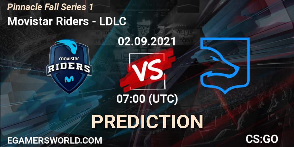 Prognose für das Spiel Movistar Riders VS LDLC. 02.09.21. CS2 (CS:GO) - Pinnacle Fall Series #1
