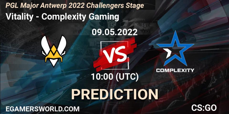 Prognose für das Spiel Vitality VS Complexity Gaming. 09.05.22. CS2 (CS:GO) - PGL Major Antwerp 2022 Challengers Stage