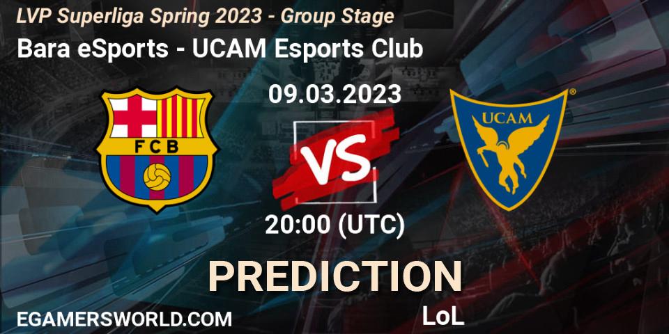 Prognose für das Spiel Barça eSports VS UCAM Esports Club. 09.03.2023 at 19:00. LoL - LVP Superliga Spring 2023 - Group Stage
