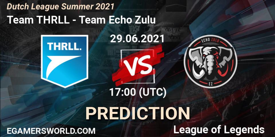 Prognose für das Spiel Team THRLL VS Team Echo Zulu. 01.06.2021 at 20:00. LoL - Dutch League Summer 2021