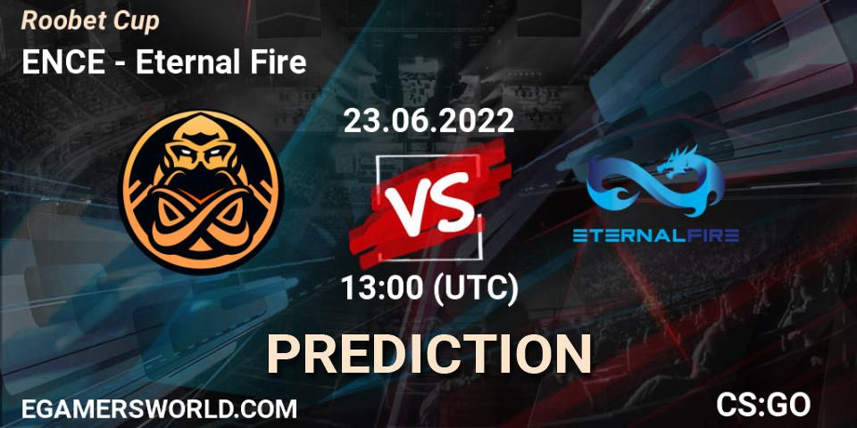 Prognose für das Spiel ENCE VS Eternal Fire. 23.06.2022 at 13:00. Counter-Strike (CS2) - Roobet Cup