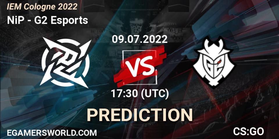 Prognose für das Spiel NiP VS G2 Esports. 09.07.22. CS2 (CS:GO) - IEM Cologne 2022