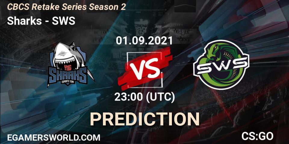 Prognose für das Spiel Sharks VS SWS. 01.09.2021 at 22:05. Counter-Strike (CS2) - CBCS Retake Series Season 2