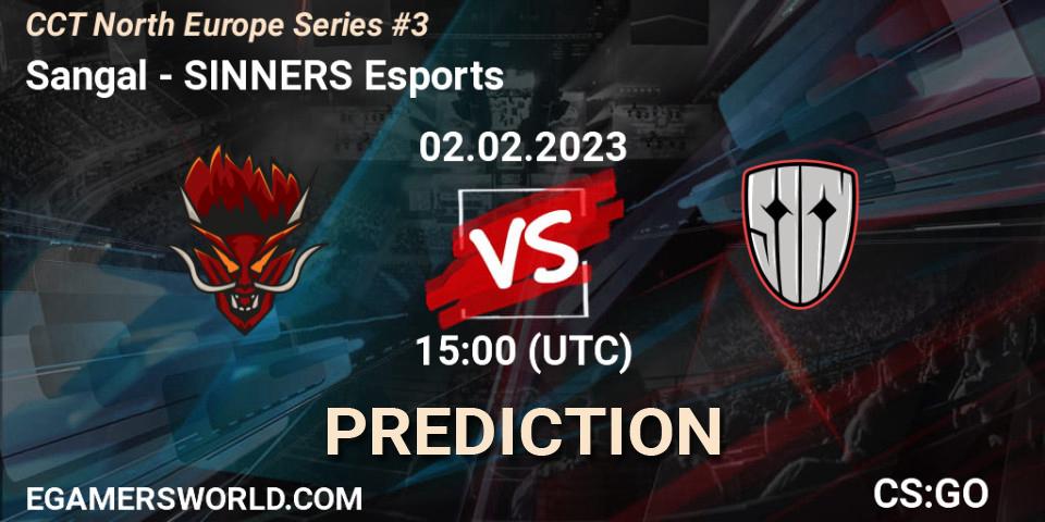 Prognose für das Spiel Sangal VS SINNERS Esports. 02.02.23. CS2 (CS:GO) - CCT North Europe Series #3
