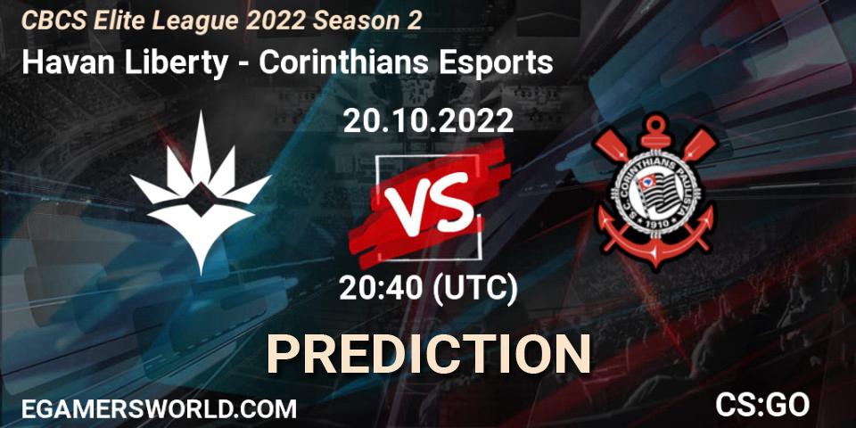 Prognose für das Spiel Havan Liberty VS Corinthians Esports. 20.10.22. CS2 (CS:GO) - CBCS Elite League 2022 Season 2