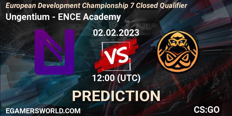 Prognose für das Spiel Ungentium VS ENCE Academy. 02.02.23. CS2 (CS:GO) - European Development Championship 7 Closed Qualifier