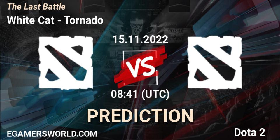 Prognose für das Spiel White Cat VS Tornado. 15.11.2022 at 08:41. Dota 2 - The Last Battle