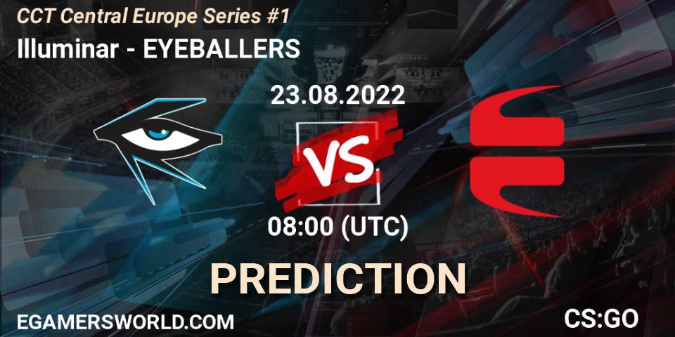 Prognose für das Spiel Illuminar VS EYEBALLERS. 23.08.22. CS2 (CS:GO) - CCT Central Europe Series #1