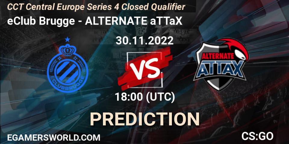 Prognose für das Spiel eClub Brugge VS ALTERNATE aTTaX. 30.11.22. CS2 (CS:GO) - CCT Central Europe Series 4 Closed Qualifier