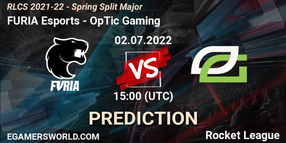 Prognose für das Spiel FURIA Esports VS OpTic Gaming. 02.07.22. Rocket League - RLCS 2021-22 - Spring Split Major