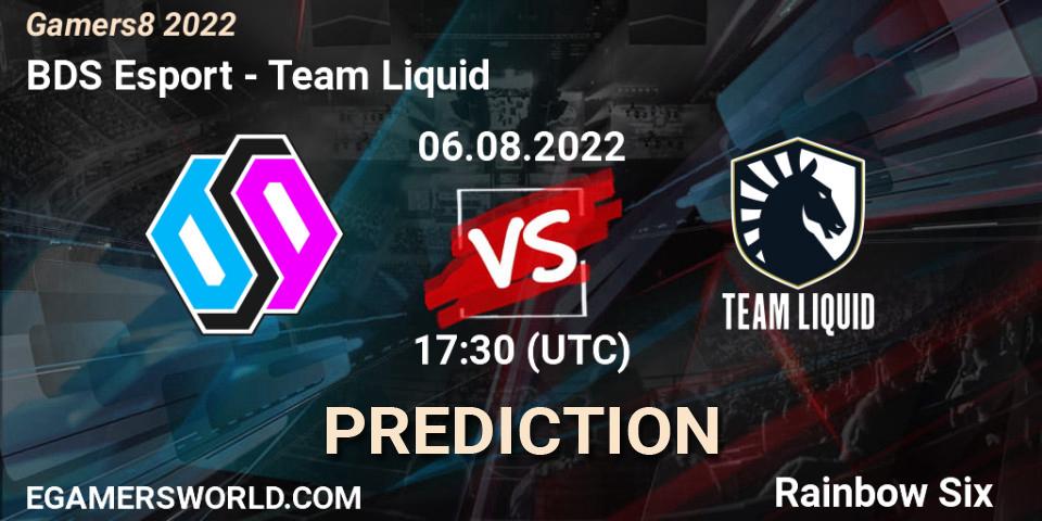 Prognose für das Spiel BDS Esport VS Team Liquid. 06.08.22. Rainbow Six - Gamers8 2022