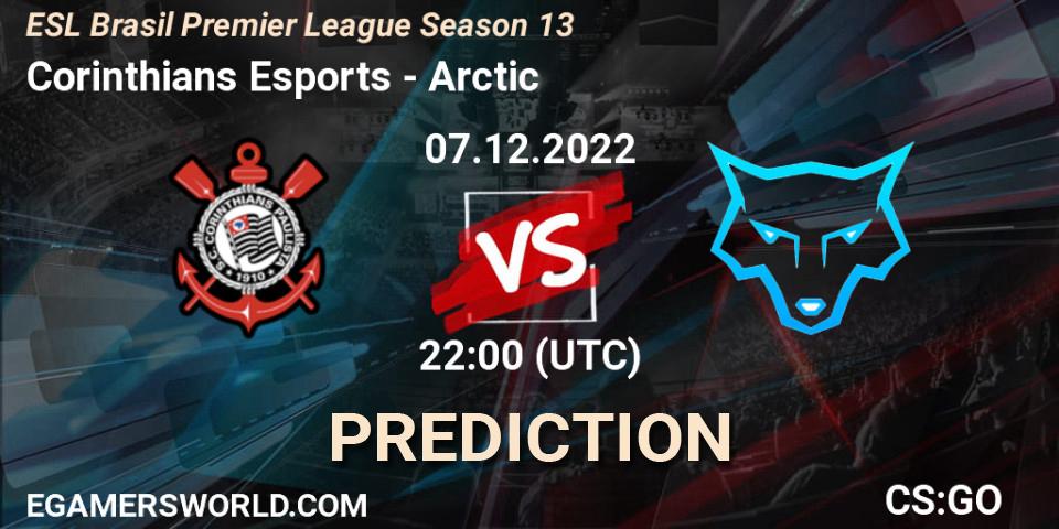 Prognose für das Spiel Corinthians Esports VS Arctic. 07.12.22. CS2 (CS:GO) - ESL Brasil Premier League Season 13