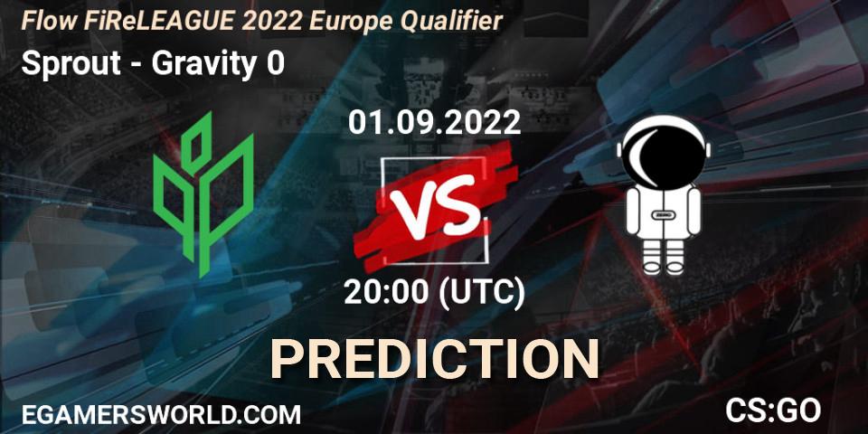 Prognose für das Spiel Sprout VS Gravity 0. 01.09.22. CS2 (CS:GO) - Flow FiReLEAGUE 2022 Europe Qualifier