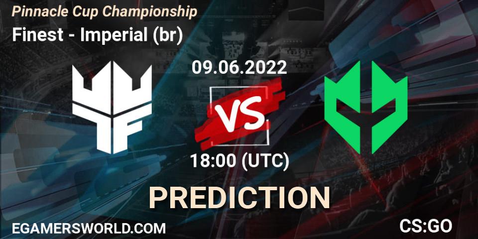 Prognose für das Spiel Finest VS Imperial (br). 09.06.2022 at 18:00. Counter-Strike (CS2) - Pinnacle Cup Championship