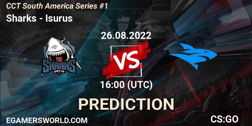 Prognose für das Spiel Sharks VS Isurus. 26.08.22. CS2 (CS:GO) - CCT South America Series #1