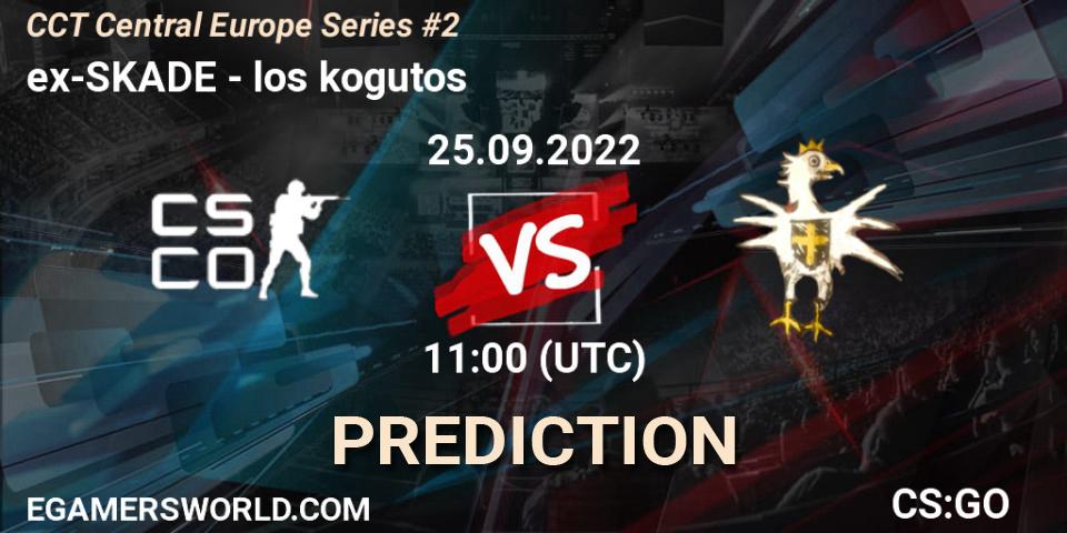 Prognose für das Spiel ex-SKADE VS los kogutos. 25.09.22. CS2 (CS:GO) - CCT Central Europe Series #2