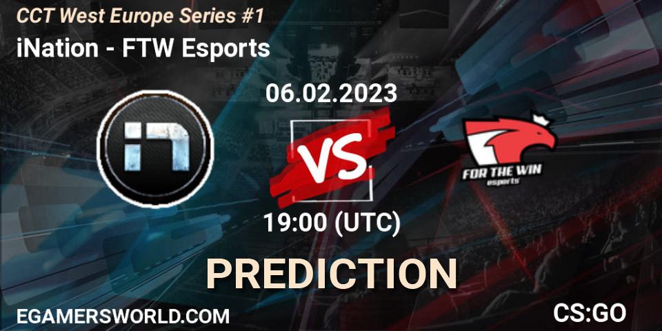 Prognose für das Spiel iNation VS FTW Esports. 06.02.23. CS2 (CS:GO) - CCT West Europe Series #1