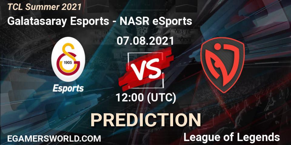 Prognose für das Spiel Galatasaray Esports VS NASR eSports. 07.08.2021 at 12:00. LoL - TCL Summer 2021