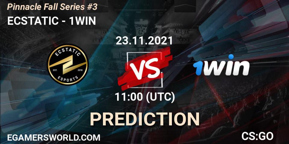 Prognose für das Spiel ECSTATIC VS 1WIN. 23.11.2021 at 11:00. Counter-Strike (CS2) - Pinnacle Fall Series #3