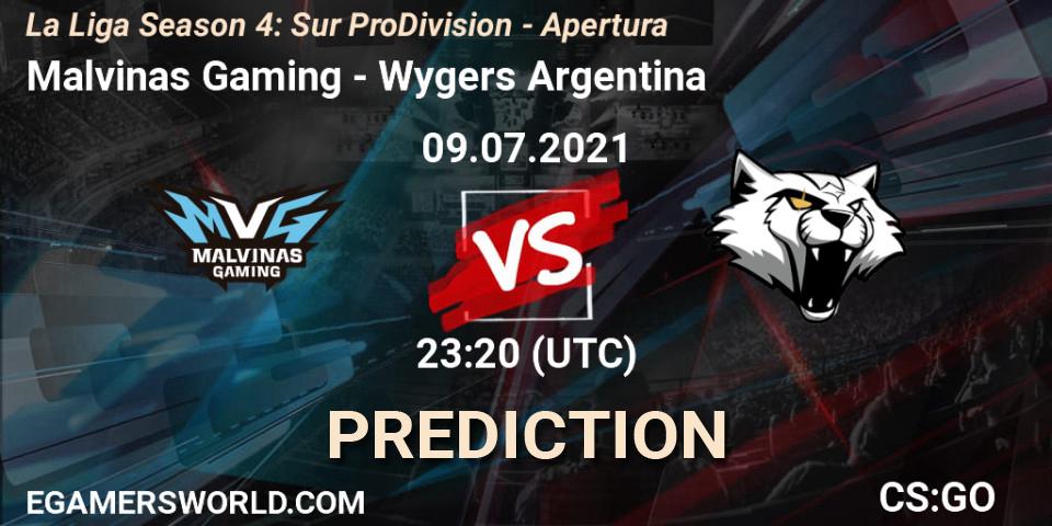 Prognose für das Spiel Malvinas Gaming VS Wygers Argentina. 09.07.2021 at 23:20. Counter-Strike (CS2) - La Liga Season 4: Sur Pro Division - Apertura