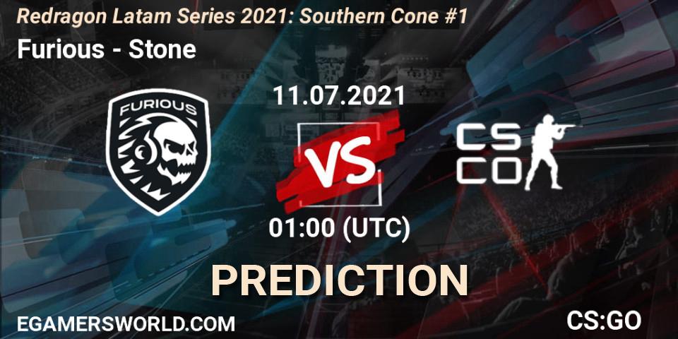Prognose für das Spiel Furious VS Stone Esports. 11.07.2021 at 02:15. Counter-Strike (CS2) - Redragon Latam Series 2021: Southern Cone #1
