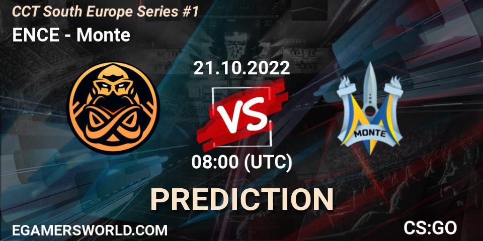 Prognose für das Spiel Sangal VS Monte. 21.10.22. CS2 (CS:GO) - CCT South Europe Series #1