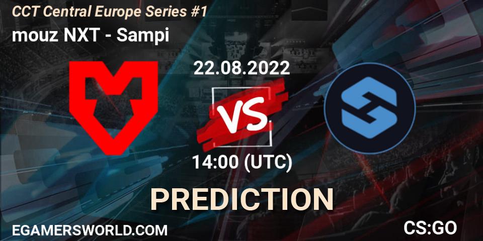 Prognose für das Spiel mouz NXT VS Sampi. 22.08.22. CS2 (CS:GO) - CCT Central Europe Series #1