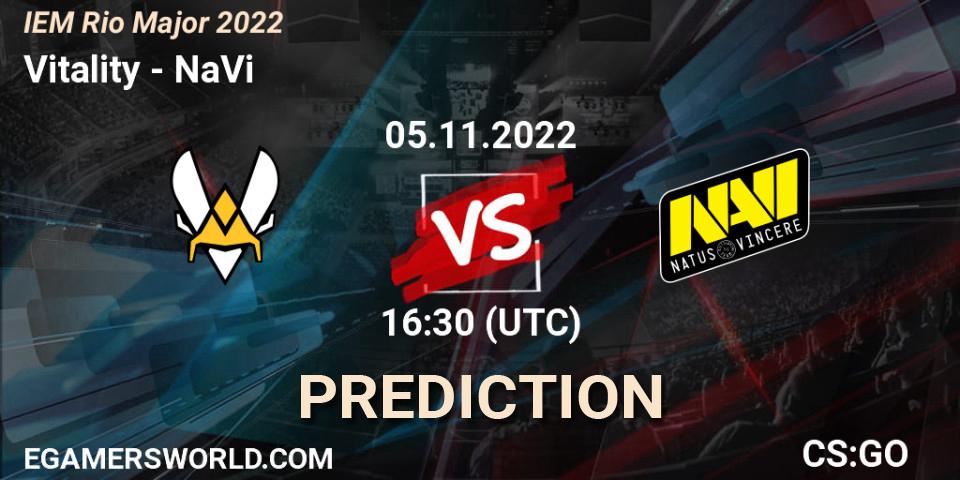 Prognose für das Spiel Vitality VS NaVi. 05.11.22. CS2 (CS:GO) - IEM Rio Major 2022