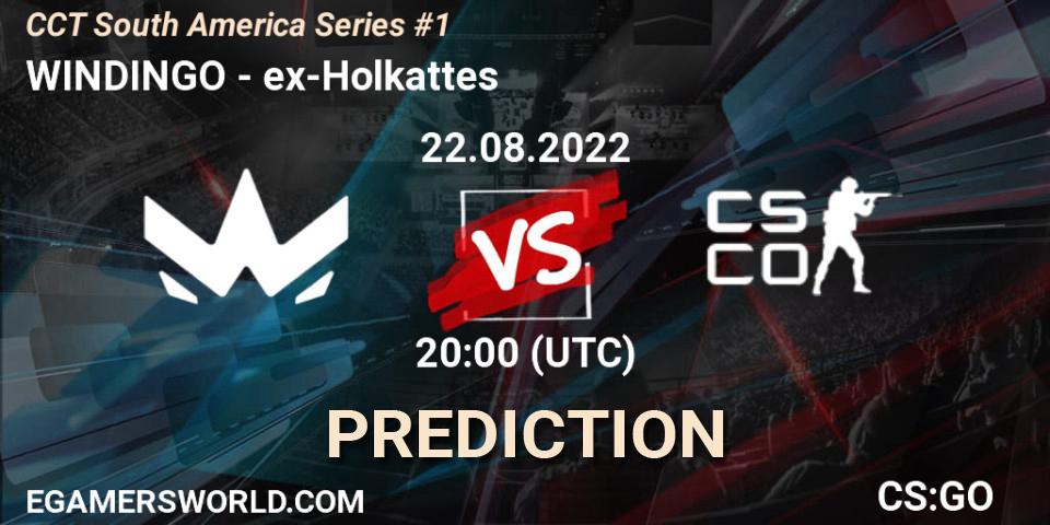 Prognose für das Spiel WINDINGO VS ex-Holkattes. 22.08.2022 at 20:00. Counter-Strike (CS2) - CCT South America Series #1