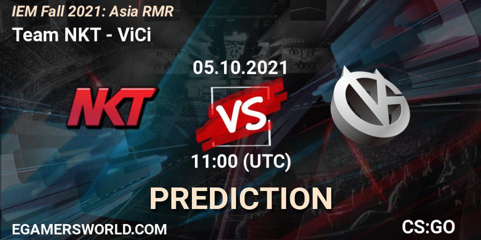 Prognose für das Spiel Team NKT VS ViCi. 05.10.21. CS2 (CS:GO) - IEM Fall 2021: Asia RMR