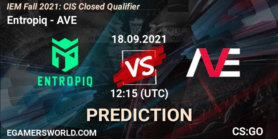 Prognose für das Spiel Entropiq VS AVE. 18.09.21. CS2 (CS:GO) - IEM Fall 2021: CIS Closed Qualifier