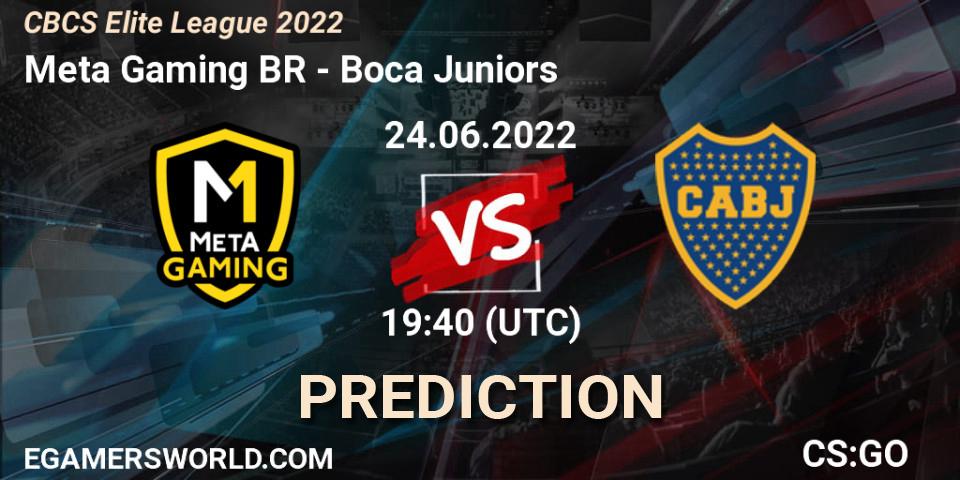 Prognose für das Spiel Meta Gaming BR VS Boca Juniors. 24.06.2022 at 20:00. Counter-Strike (CS2) - CBCS Elite League 2022