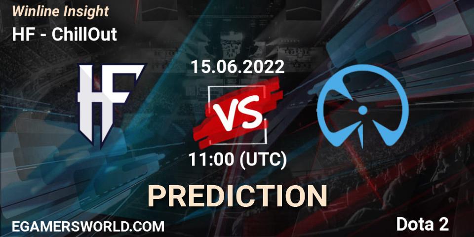 Prognose für das Spiel HF VS ChillOut. 15.06.2022 at 11:00. Dota 2 - Winline Insight
