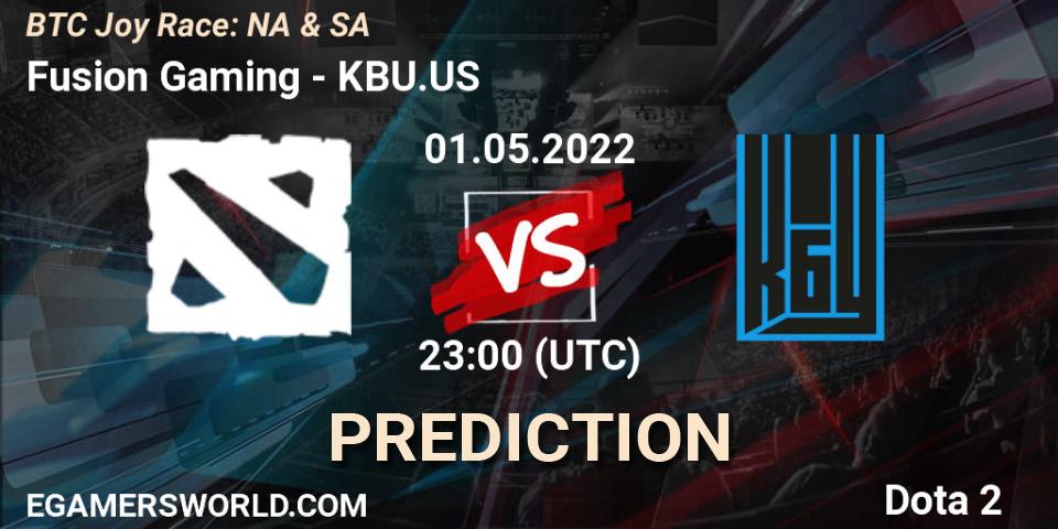 Prognose für das Spiel Fusion Gaming VS KBU.US. 01.05.2022 at 23:28. Dota 2 - BTC Joy Race: NA & SA