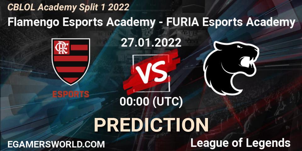 Prognose für das Spiel Flamengo Esports Academy VS FURIA Esports Academy. 26.01.2022 at 23:00. LoL - CBLOL Academy Split 1 2022