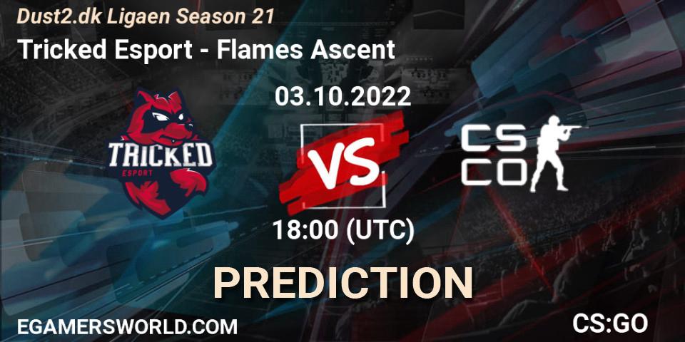 Prognose für das Spiel Tricked Esport VS Flames Ascent. 03.10.2022 at 18:00. Counter-Strike (CS2) - Dust2.dk Ligaen Season 21